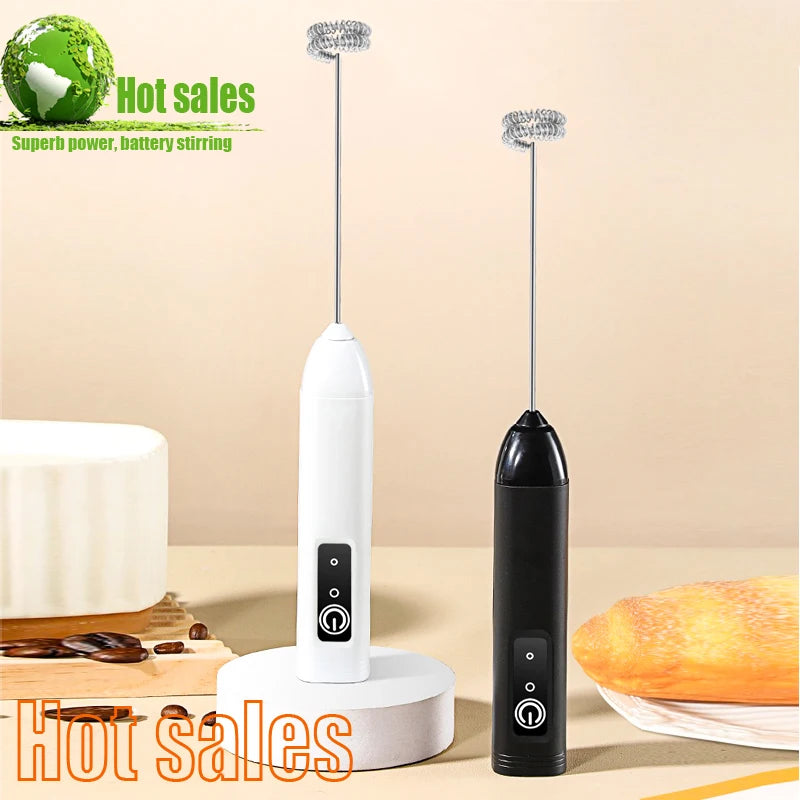 Hot Sale Electric Milk Frother Handheld Egg Beater Foamer Coffee Maker Electric Blender Mixer Mini Portable Blender Kitchen Tool