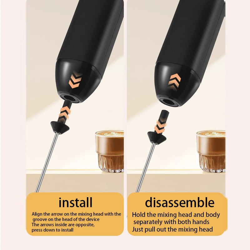 Hot Sale Electric Milk Frother Handheld Egg Beater Foamer Coffee Maker Electric Blender Mixer Mini Portable Blender Kitchen Tool